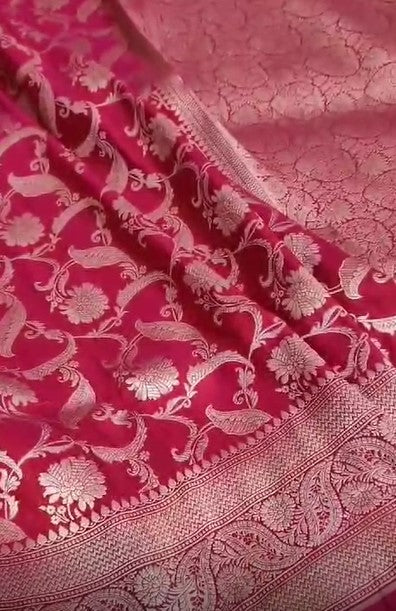 Banarasi Handwoven Pure Katan Silk Saree