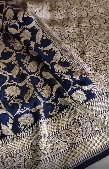 Banarasi Handwoven Pure Katan Silk Saree