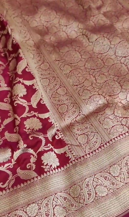 Banarasi Handwoven Pure Katan Silk Saree