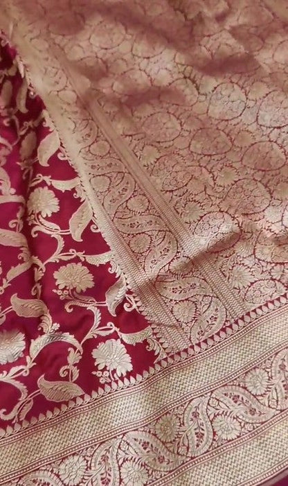 Banarasi Handwoven Pure Katan Silk Saree