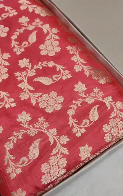 Banarasi Handwoven Pure Katan Silk Saree