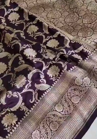 Banarasi Handwoven Pure Katan Silk Saree