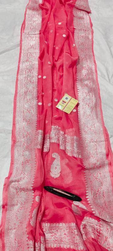 Banarasi Khaddi Chiffon Georgette Silk Saree