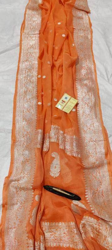 Banarasi Khaddi Chiffon Georgette Silk Saree