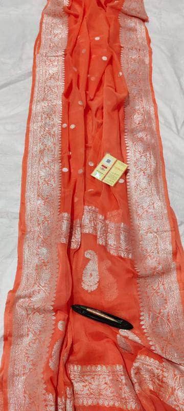 Banarasi Khaddi Chiffon Georgette Silk Saree