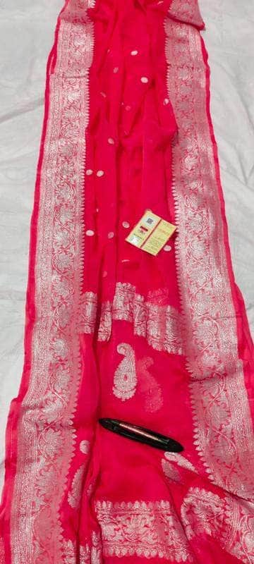 Banarasi Khaddi Chiffon Georgette Silk Saree