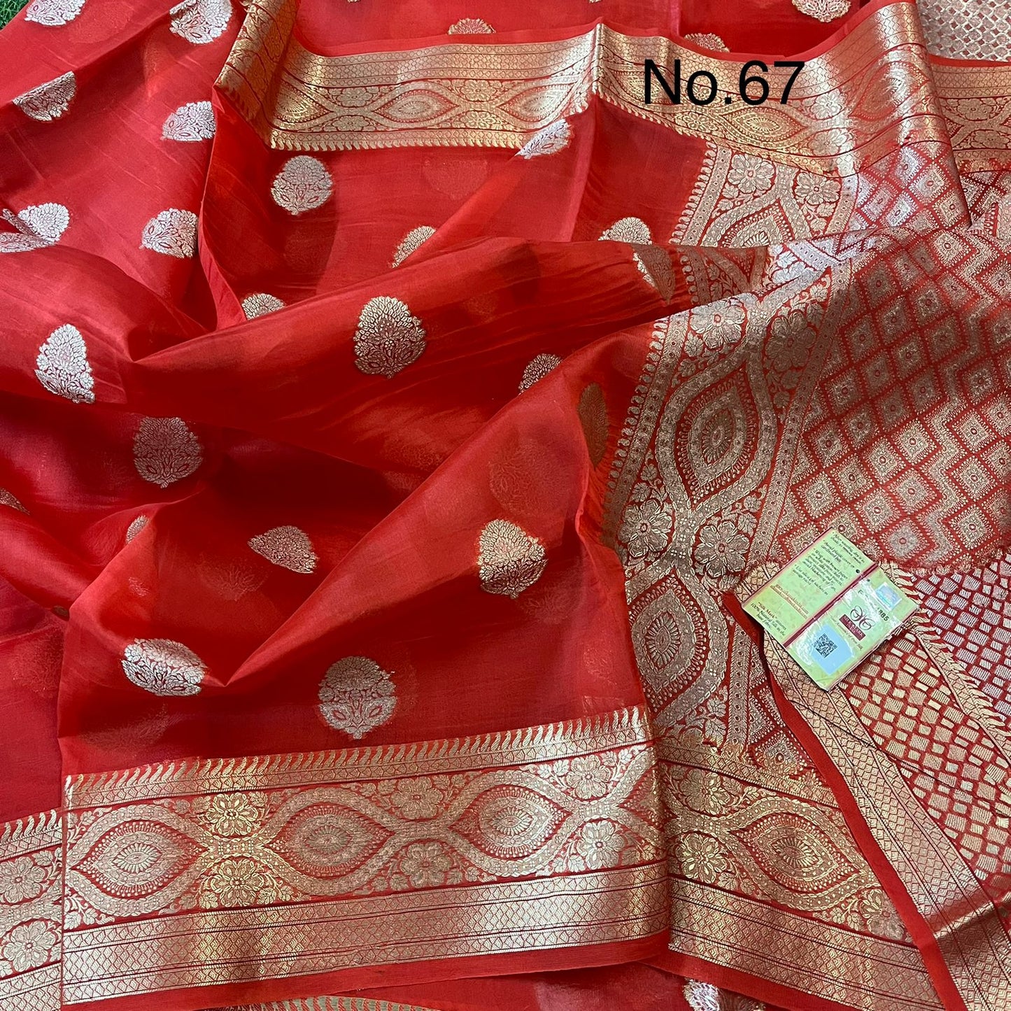 Banarasi Kora Organza Silk Soft Dayble Saree
