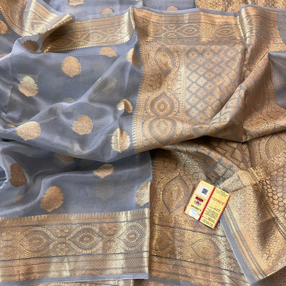 Banarasi Kora Organza Silk Soft Dayble Saree