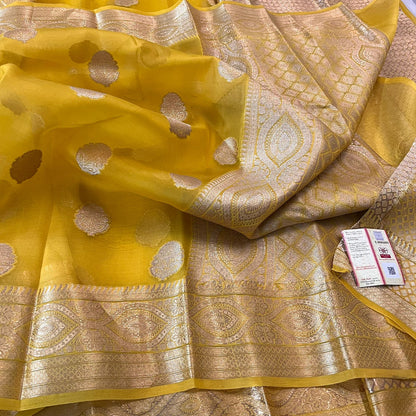Banarasi Kora Organza Silk Soft Dayble Saree