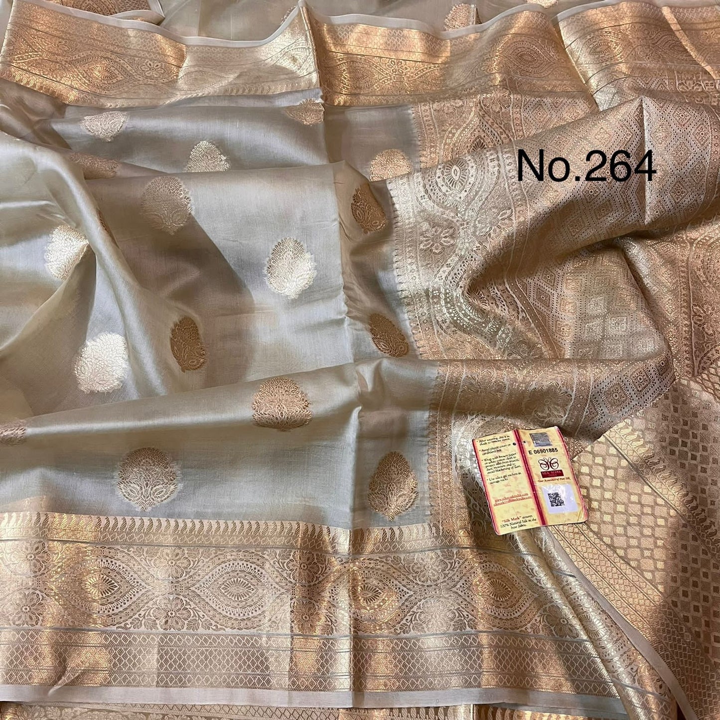 Banarasi Kora Organza Silk Soft Dayble Saree