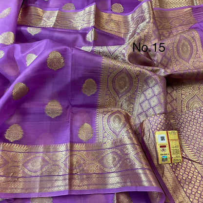 Banarasi Kora Organza Silk Soft Dayble Saree
