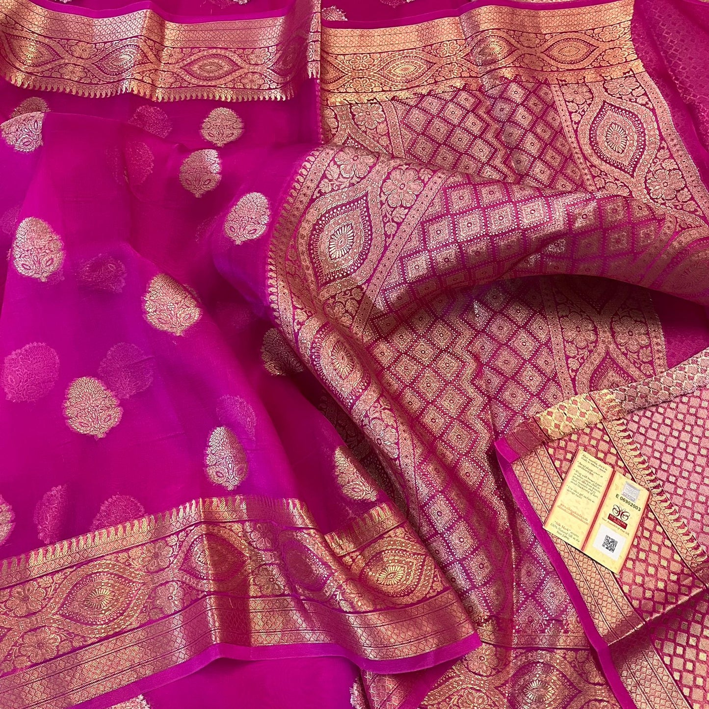 Banarasi Kora Organza Silk Soft Dayble Saree