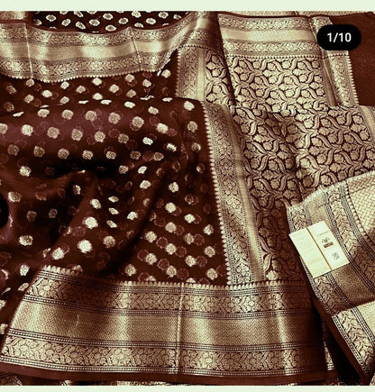 Banarasi  Kora Silk Saree