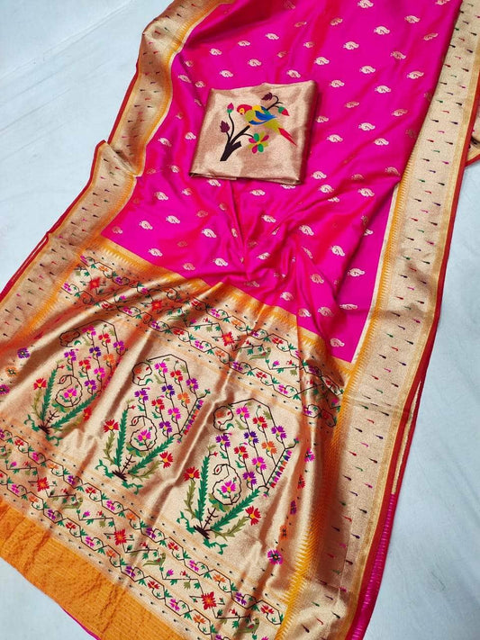 Banarasi Paithani Pure Silk Saree