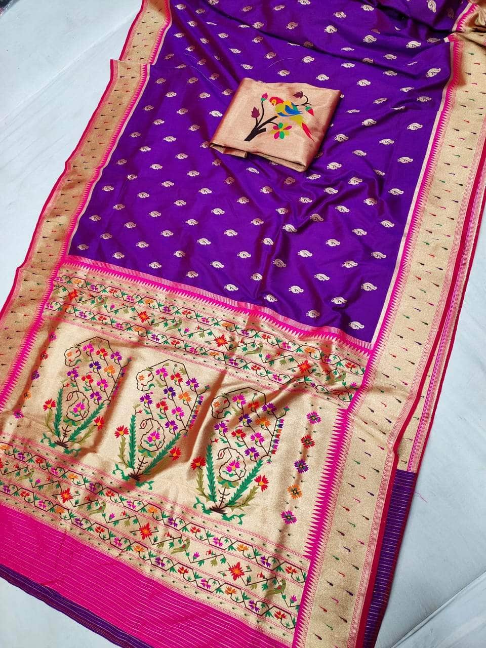 Banarasi Paithani Pure Silk Saree