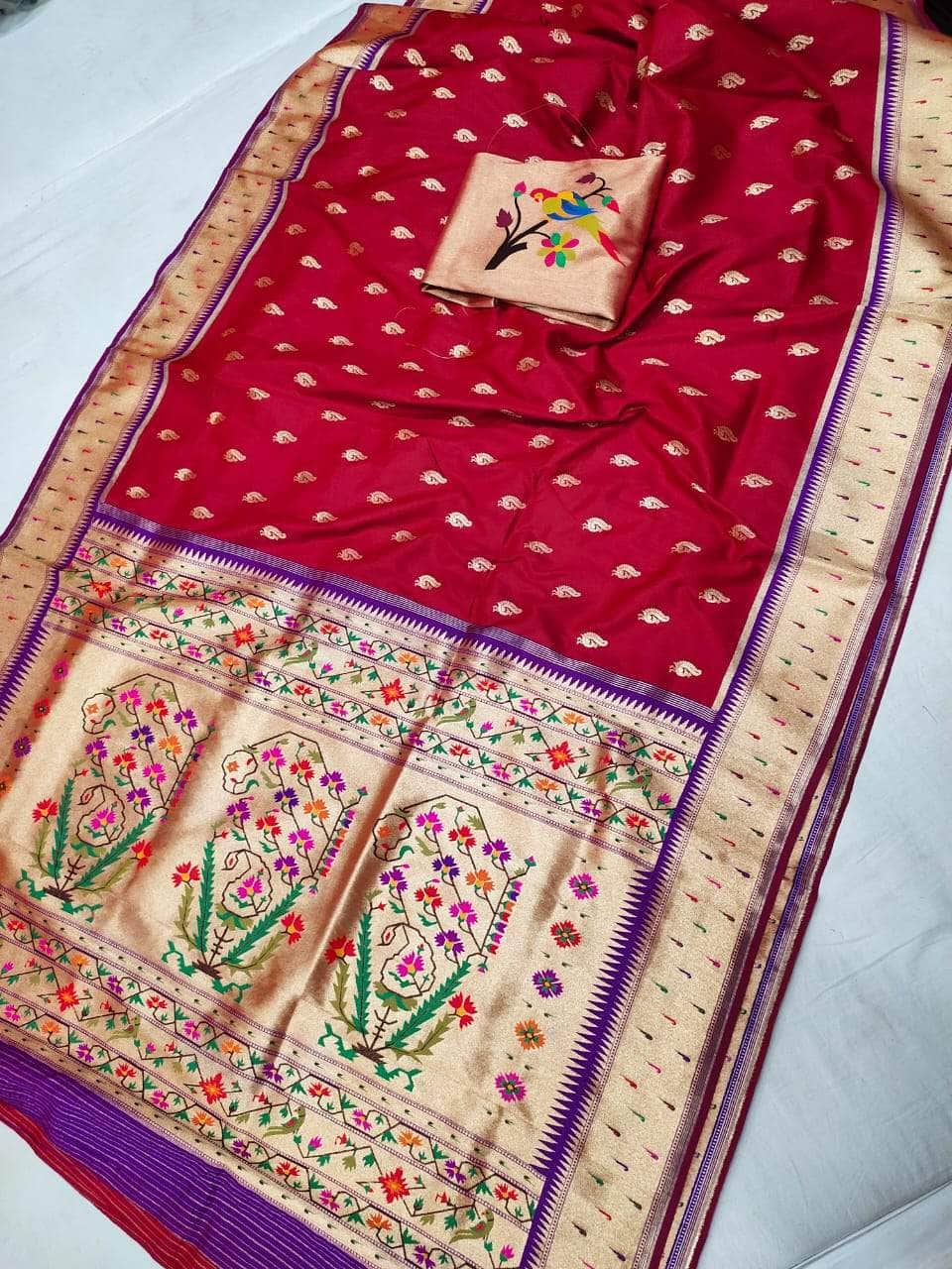 Banarasi Paithani Pure Silk Saree
