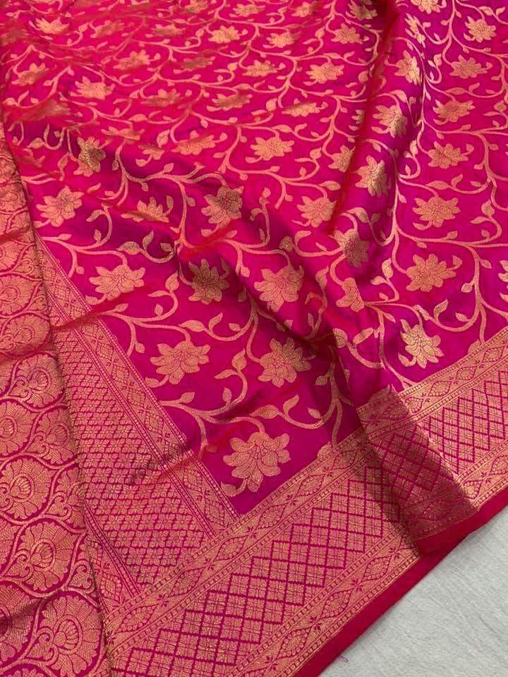 Banarasi Pure Katan Jangla Silk Saree