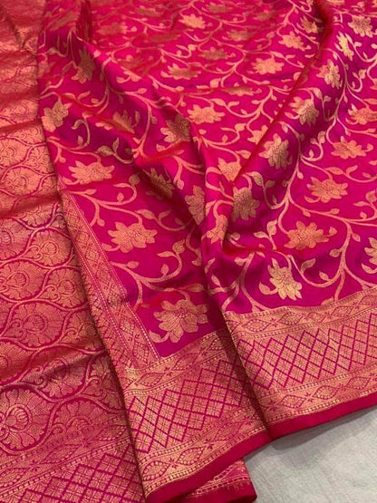 Banarasi Pure Katan Jangla Silk Saree