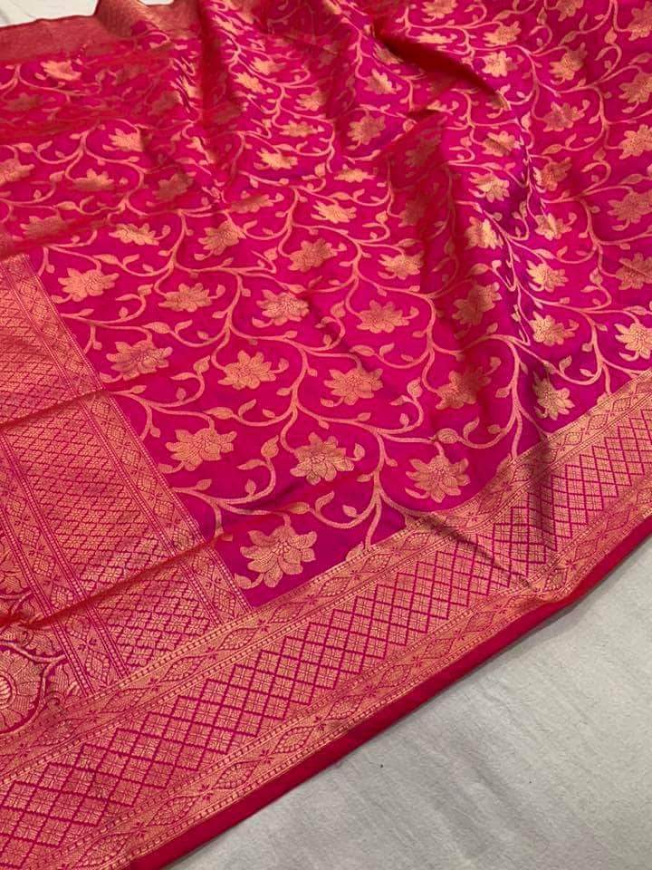 Banarasi Pure Katan Jangla Silk Saree