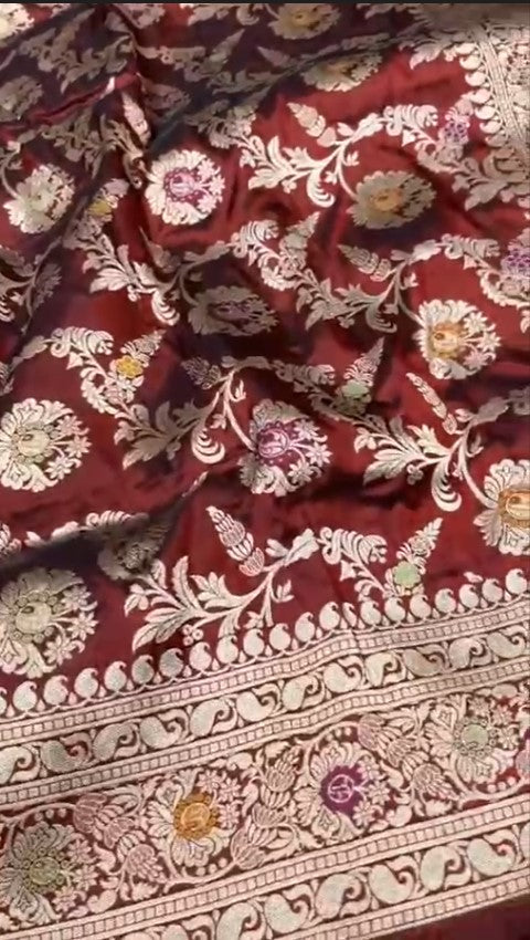 Banarasi Pure Katan Silk Saree handloom