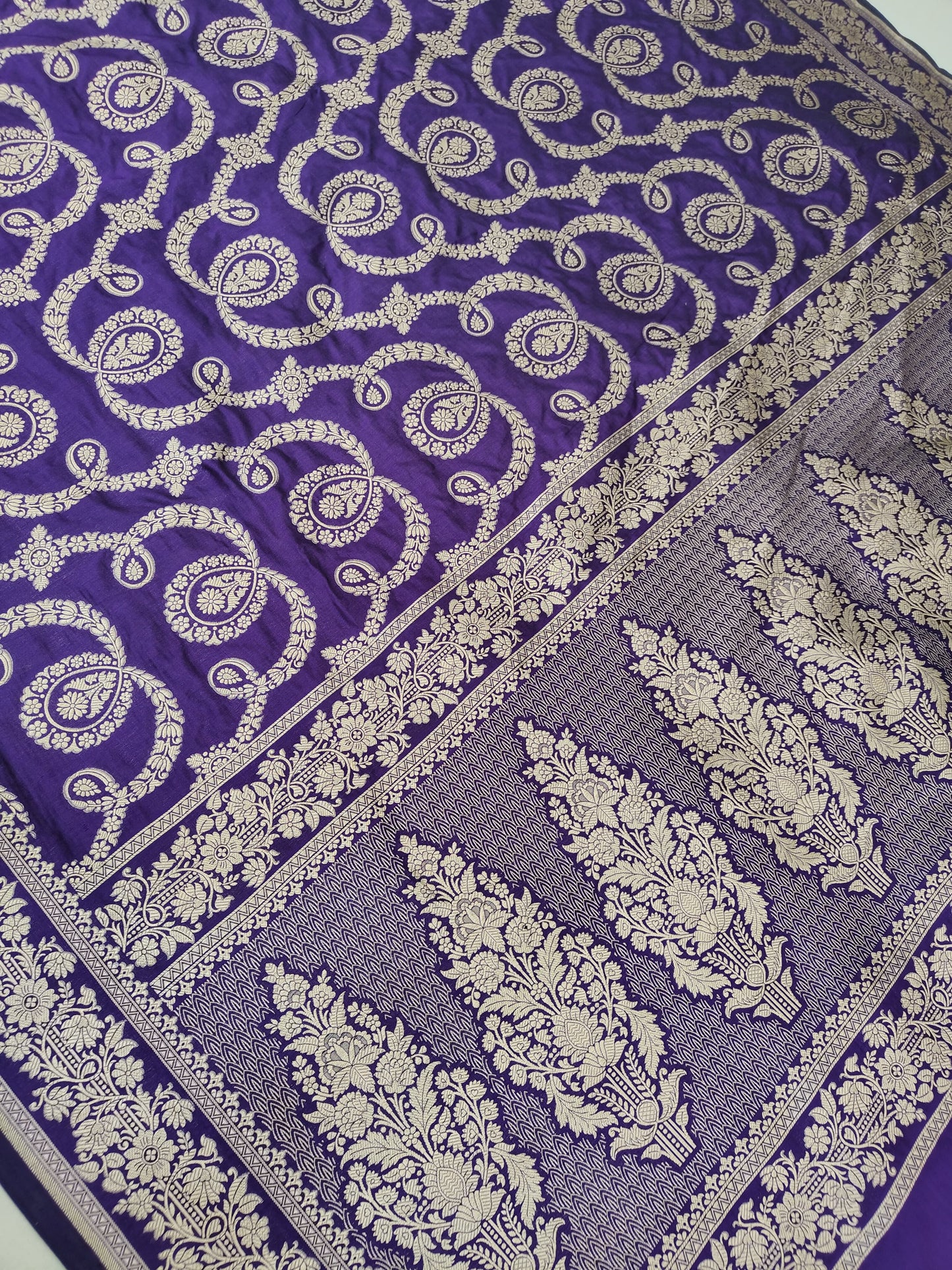 Banarasi Pure Katan Silk Saree Handwoven