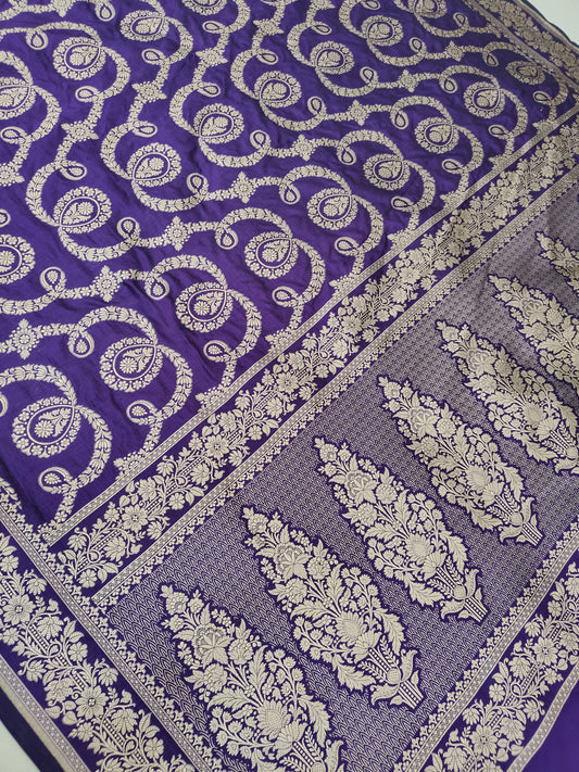 Banarasi Pure Katan Silk Saree Handwoven