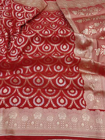 Banarasi Pure Katan Silk Saree Handwoven