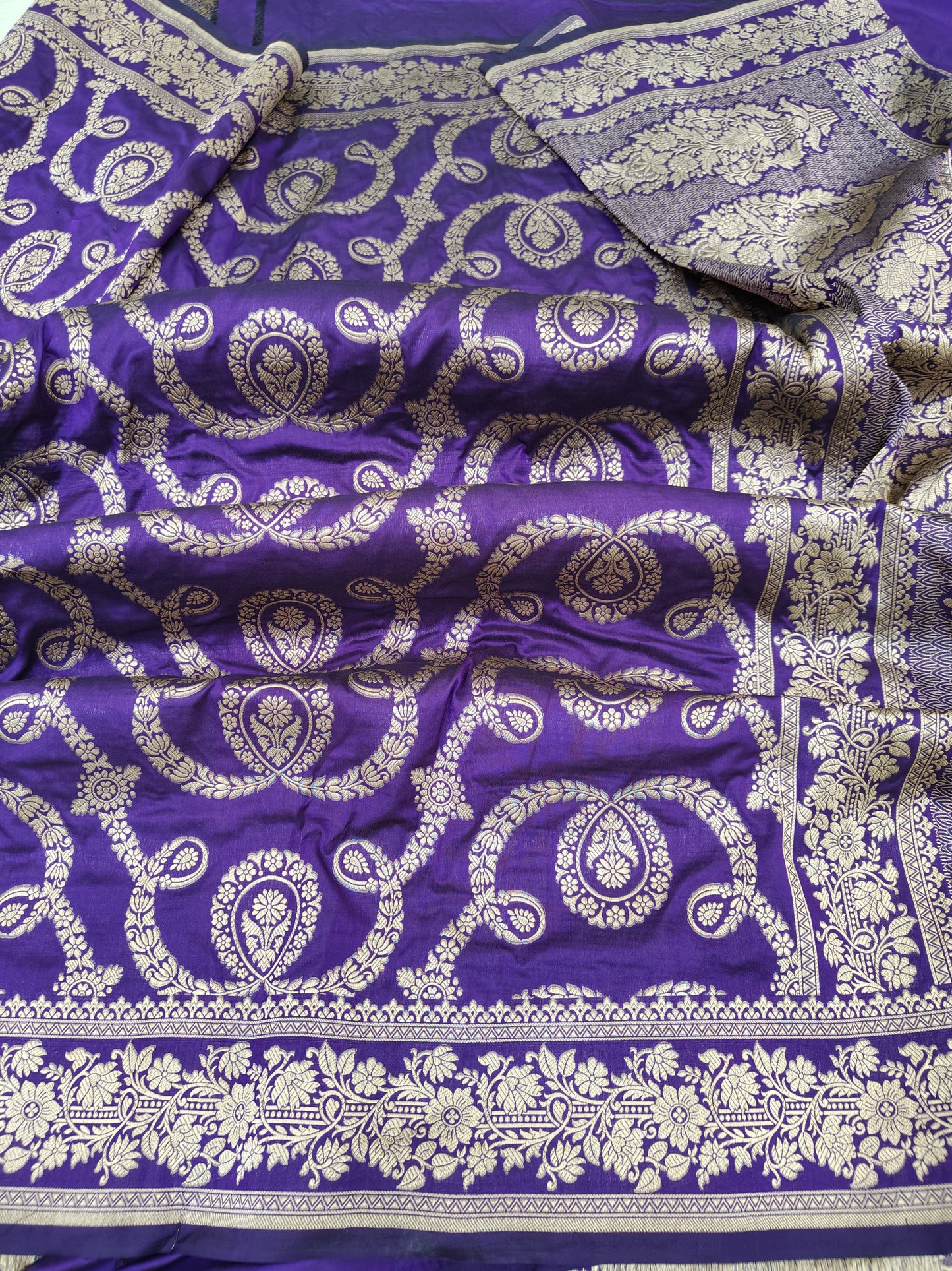 Banarasi Pure Katan Silk Saree Handwoven