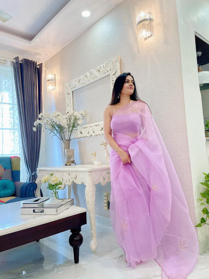 Beautiful Banarasi Designer Chiffon Saree