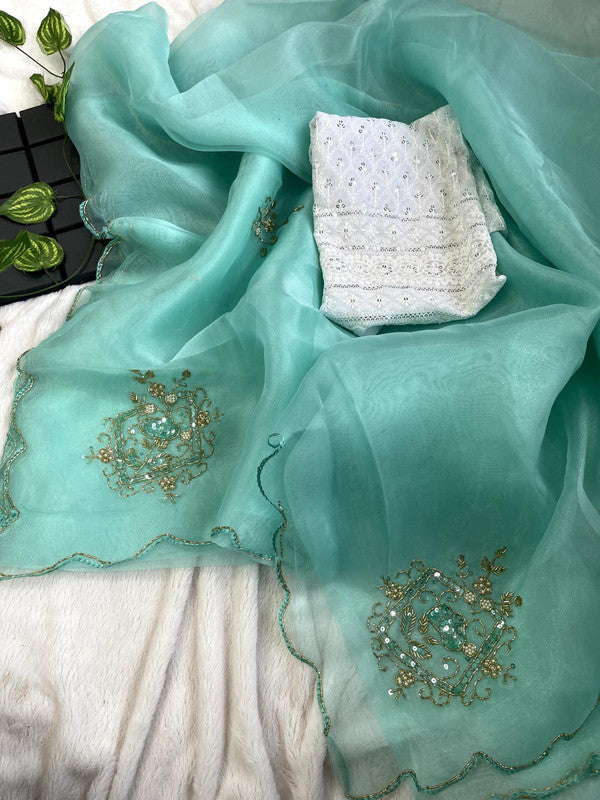 Beautiful Banarasi Designer Chiffon Saree