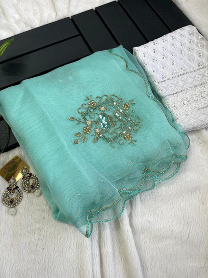 Beautiful Banarasi Designer Chiffon Saree