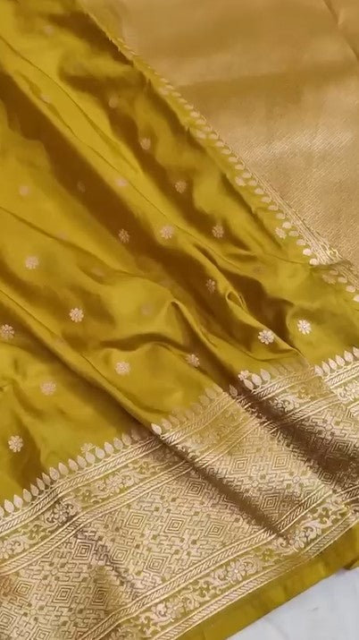Beautiful Banarasi Handwoven Pure Katan Silk Handloom Saree