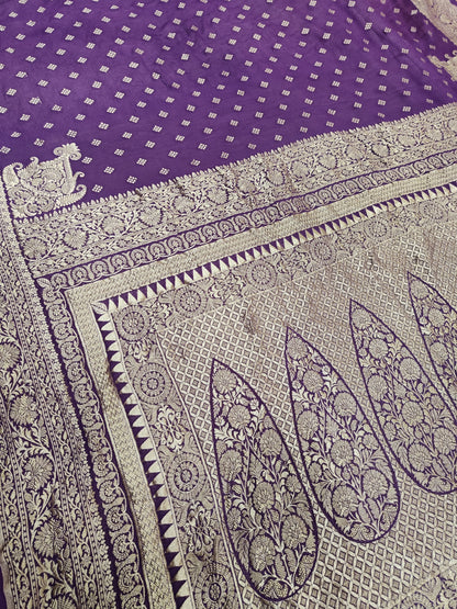 Beautiful Banarasi Lahariya Stripe Designer Khaddi Chiffon Saree