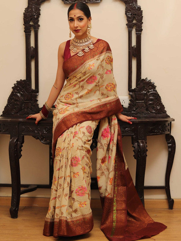 Beautiful Banarasi Pure Georgette Silk Saree