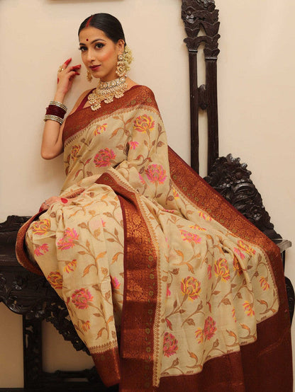 Beautiful Banarasi Pure Georgette Silk Saree