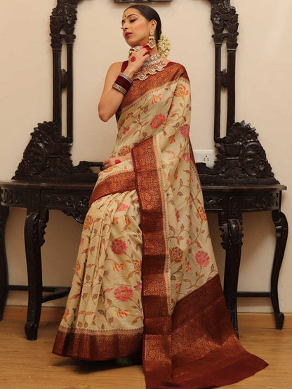 Beautiful Banarasi Pure Georgette Silk Saree