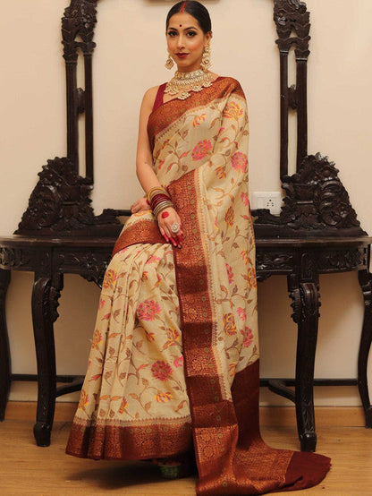 Beautiful Banarasi Pure Georgette Silk Saree