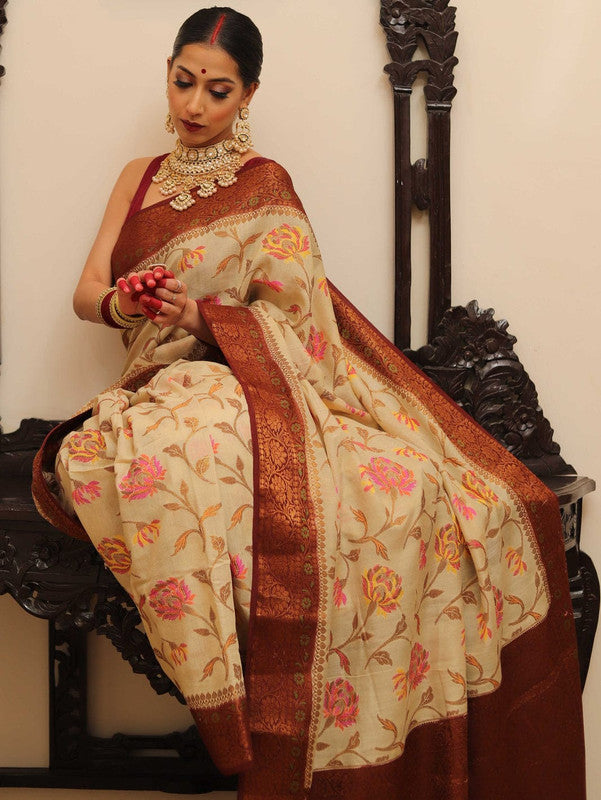Beautiful Banarasi Pure Georgette Silk Saree