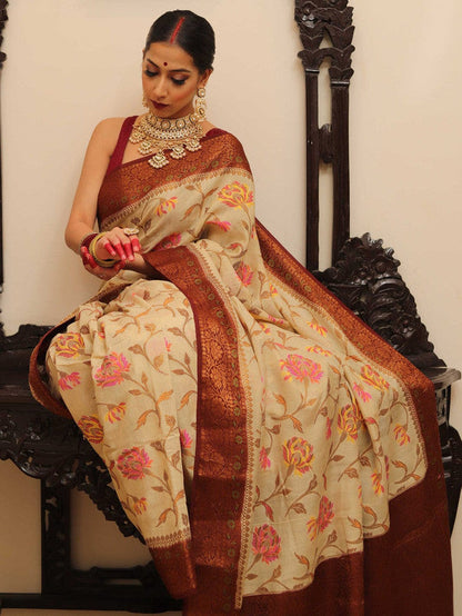 Beautiful Banarasi Pure Georgette Silk Saree