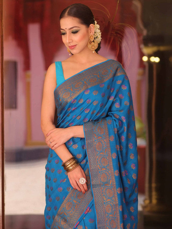 Beautiful Banarasi Pure Georgette Silk Saree