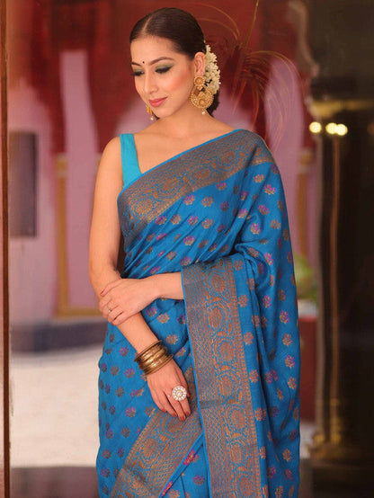 Beautiful Banarasi Pure Georgette Silk Saree