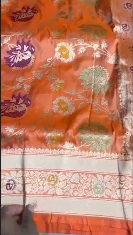 Beautiful Banarasi Pure Katan Silk Saree