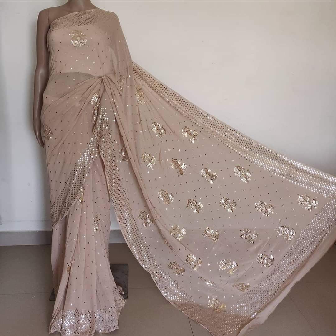 Beautiful Designer Custom Organza Saree