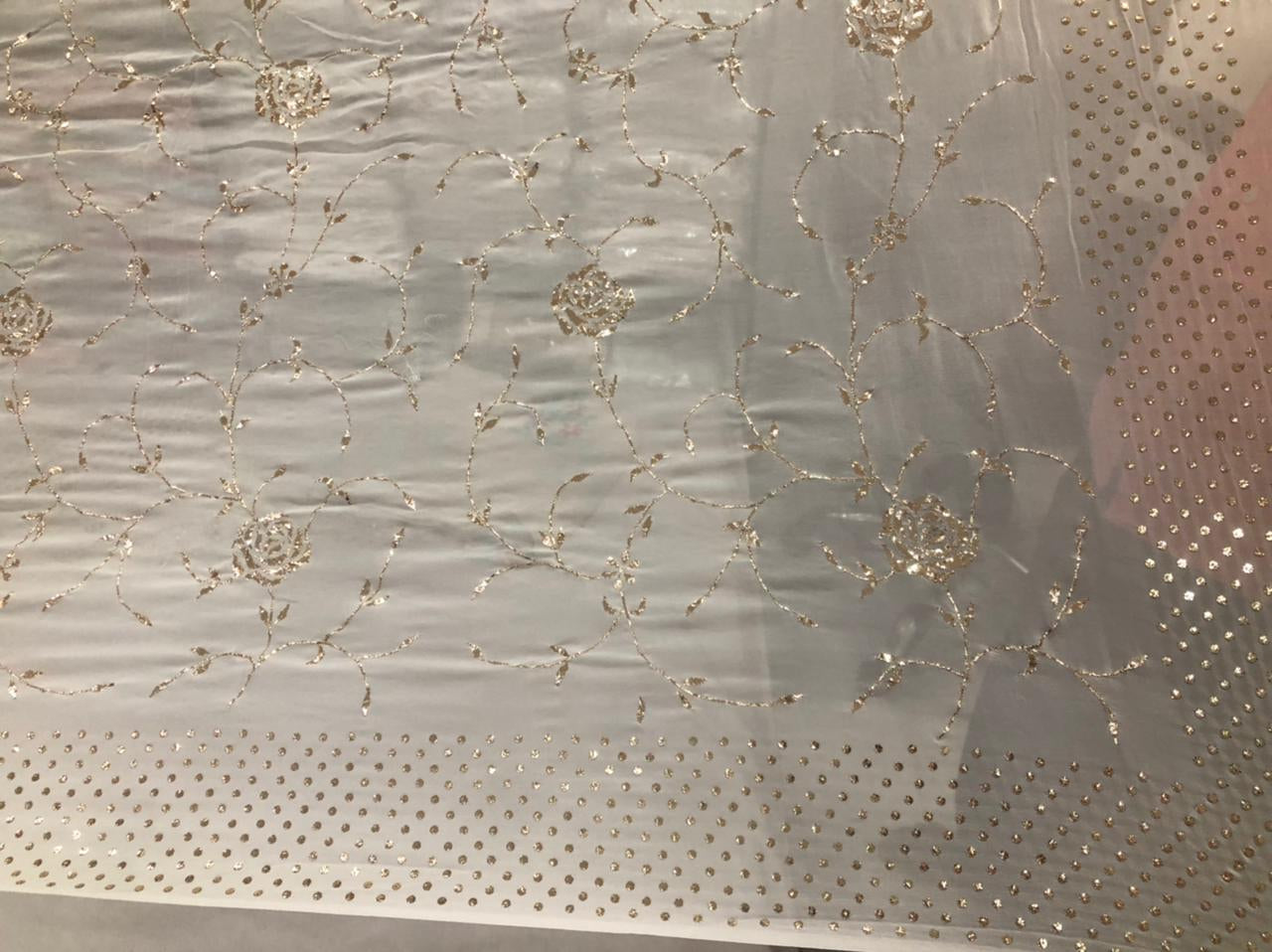 Beautiful Designer Custom Organza Saree