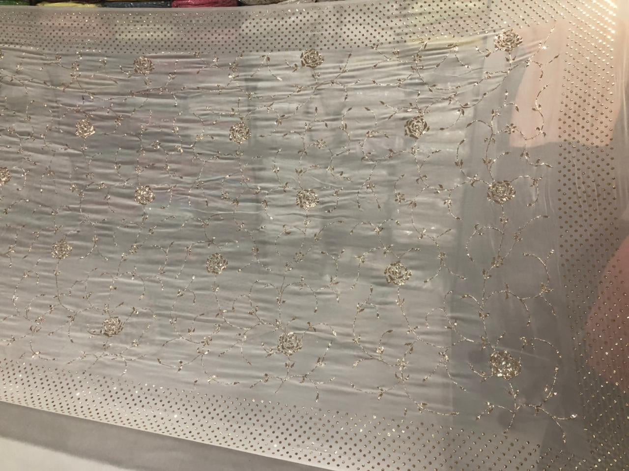 Beautiful Designer Custom Organza Saree