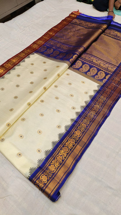 Beautiful Gadwal Handloom Pure Silk Saree