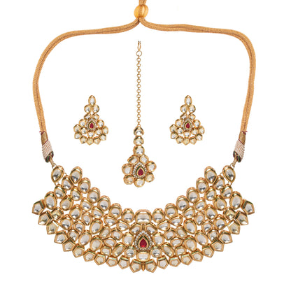 Beautiful Handcrafted Maharani Kundan Necklace Set