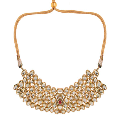Beautiful Handcrafted Maharani Kundan Necklace Set