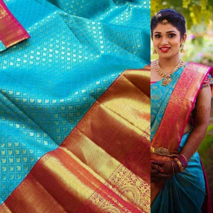 Beautiful Kanjivaram Authentic Silk Saree