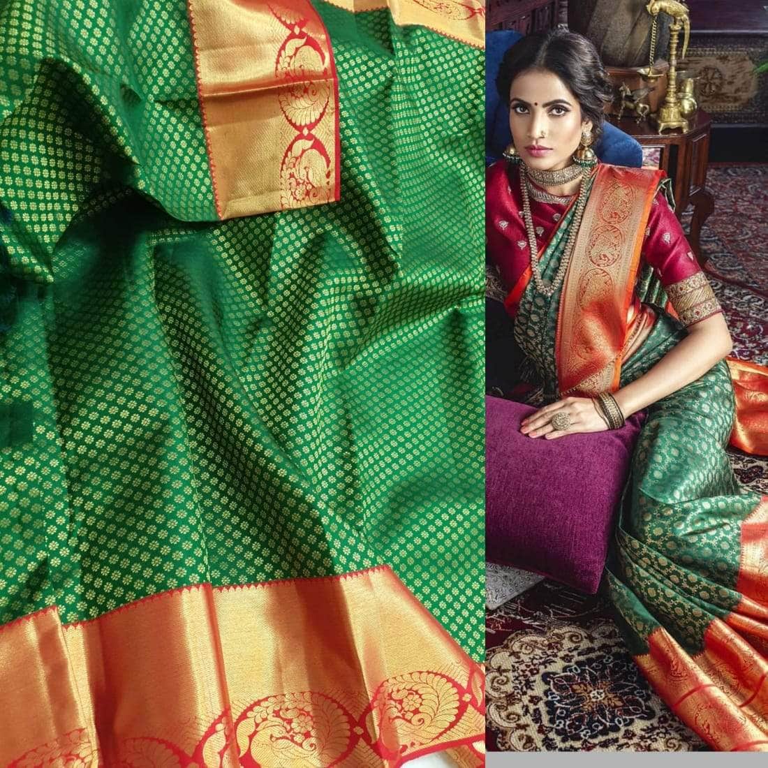 Beautiful Kanjivaram Pure Silk Saree